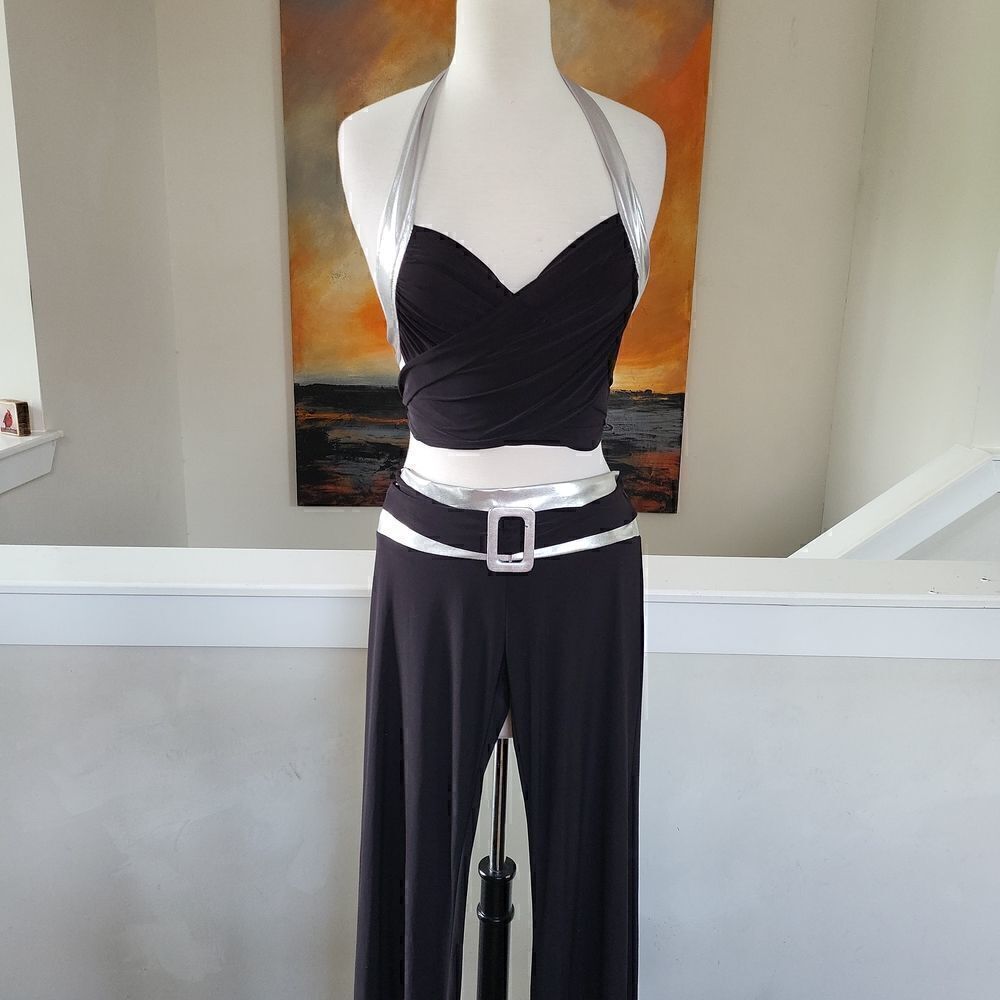 Two piece halter with pants Size M